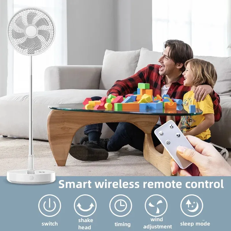 P30/P10 10800mAh USB Folding Portable Fan 10/9 Inch Cooling Wireless Air Conditioner Table Floor Telescopic Fan for Camping Fan