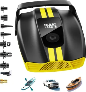 Paddle Board Pump Electric Portable，50psi Sup Pump Dual-Stage Inflation & Auto-Off，Paddleboard Pump for Inflatable Stand Up Paddle Boards,car,Boats, etc. (V-SUPE)