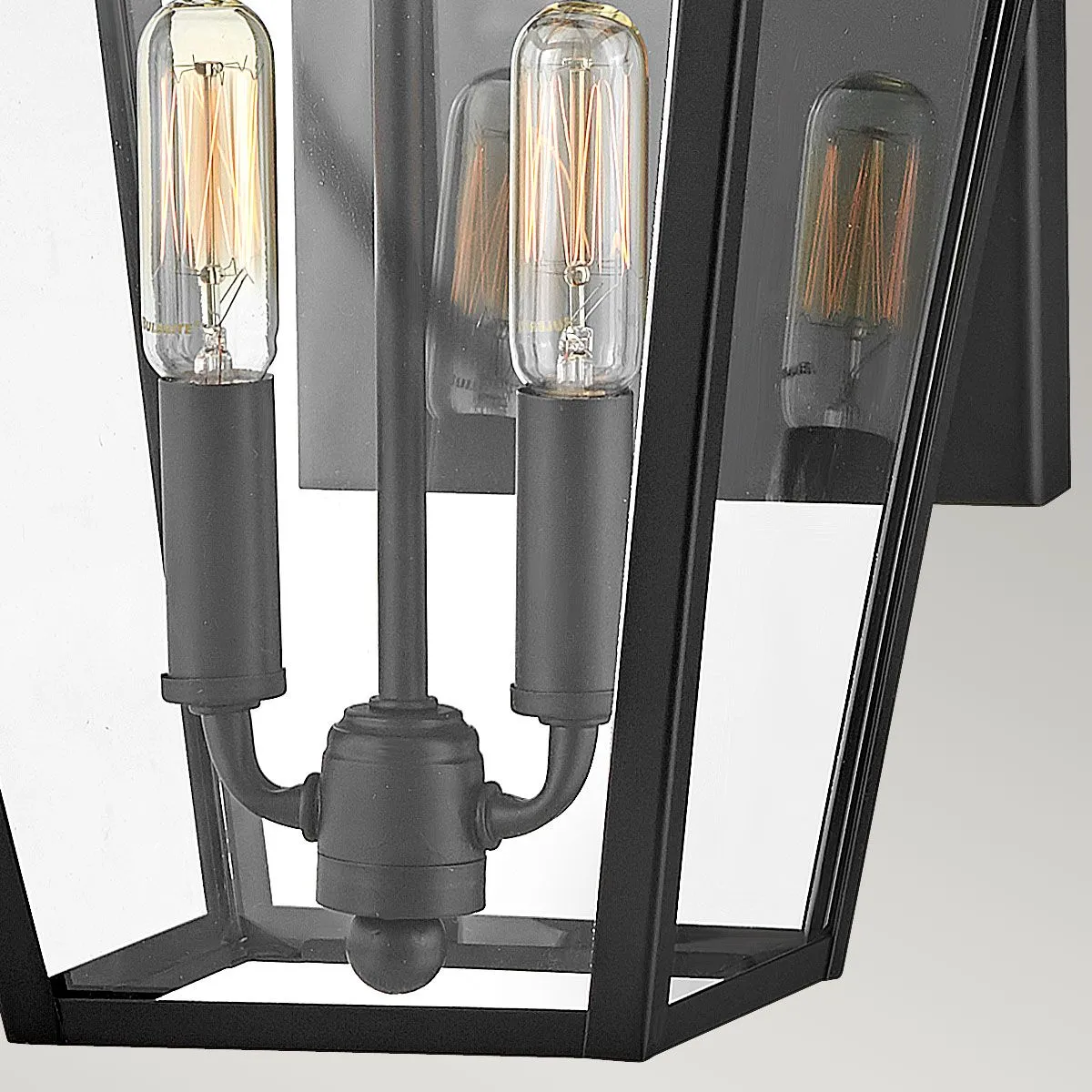 Palma 2lt Medium Wall Lantern | Black