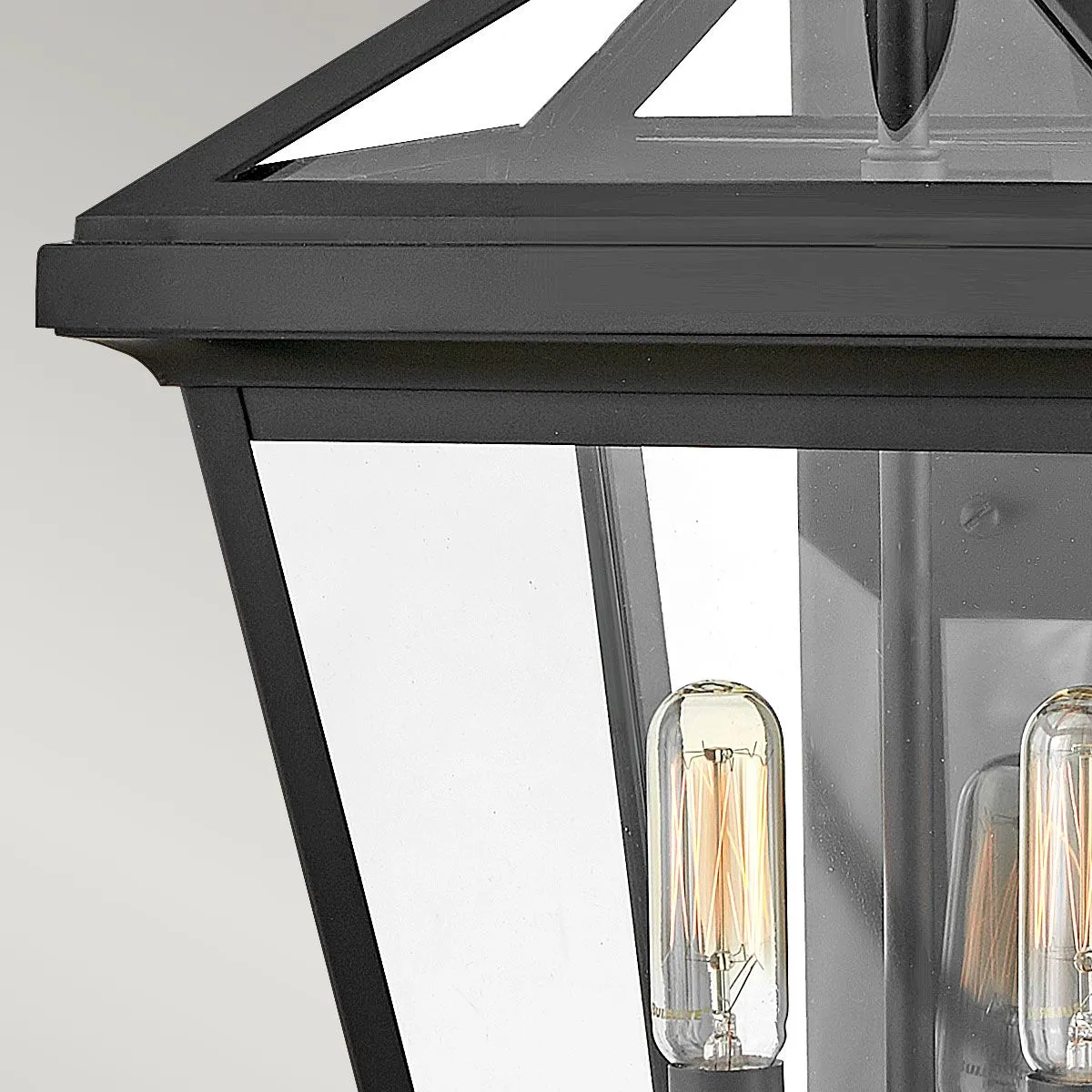 Palma 2lt Medium Wall Lantern | Black