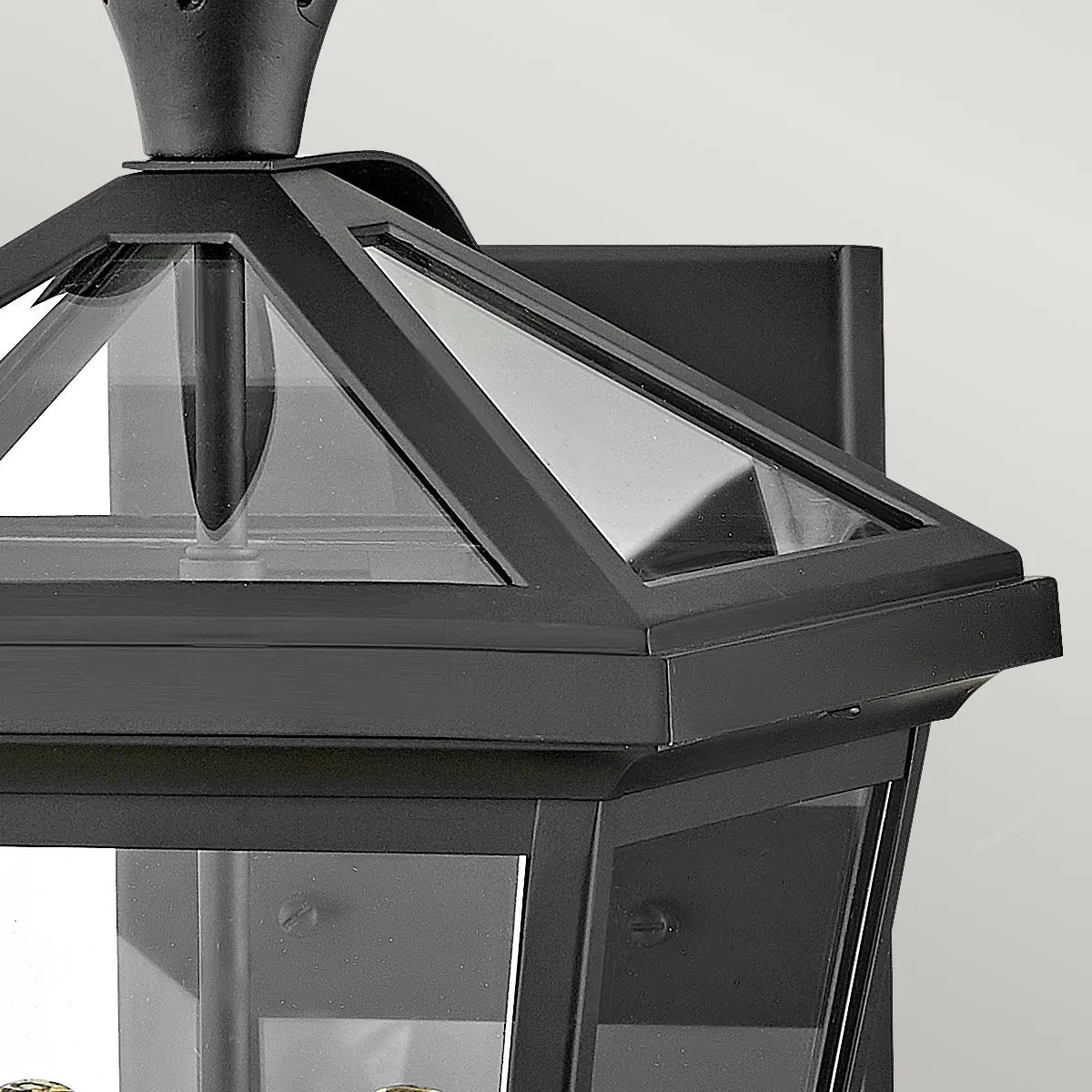Palma 2lt Medium Wall Lantern | Black