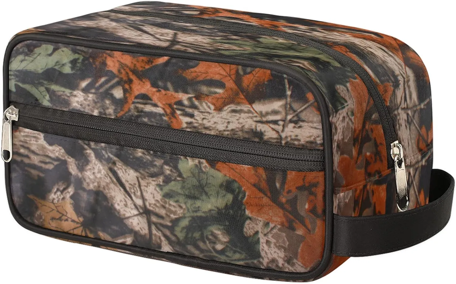 Pardick Travel Toiletry Bag for Men Boy Forest Tree Camo Lightweight Cosmetic Makeup Bag Organizer Waterproof Shaving Bag Dopp Kit with Large Capacity for Toiletries and Shaving Accessories