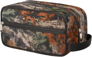 Pardick Travel Toiletry Bag for Men Boy Forest Tree Camo Lightweight Cosmetic Makeup Bag Organizer Waterproof Shaving Bag Dopp Kit with Large Capacity for Toiletries and Shaving Accessories