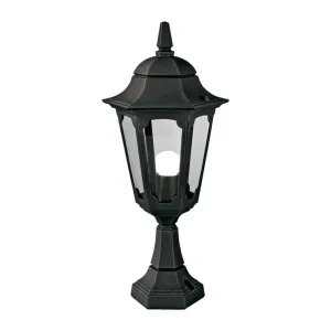 Parish 1 Light Pedestal Lantern  | Black