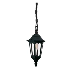 Parish Mini 1 Light Chain Lantern | Black