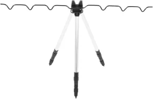 PerGar Sea Fishing Tripod, Fishing Rod Holders, Universal Telescopic Triangle Stand, Aluminum Alloy, Surface Mount