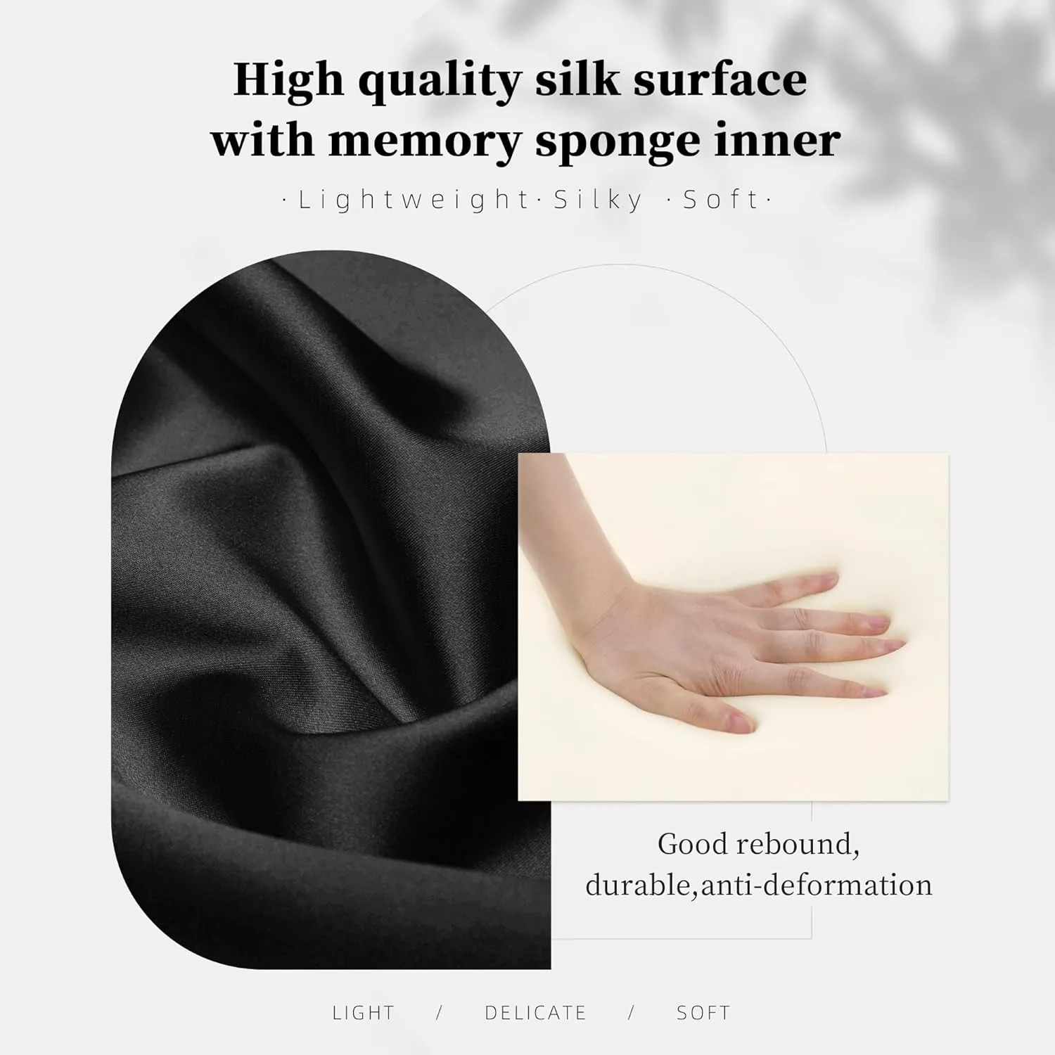 Pillow Inserts for Medium Classic Handbag, Bag Shaper Fits for Chanel Classic Flap Bag, Lightweight Memory Foam Pillows with Soft Satin (Black, CF Medium)