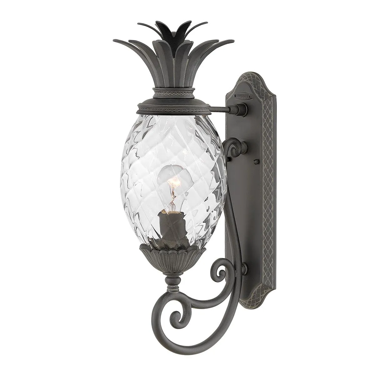 Plantation 1lt Medium Wall Lantern | Museum Black