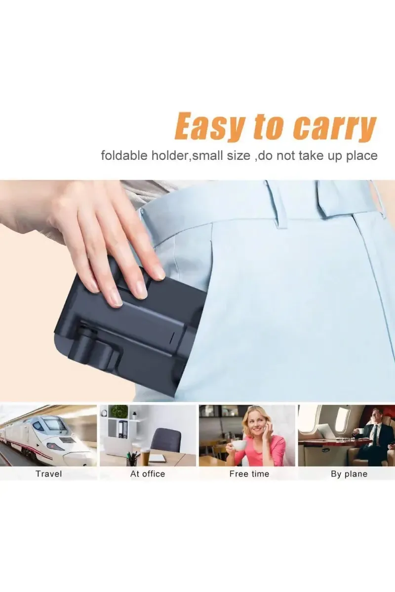 Plastic Table Mount Desktop Mobile Holder with Adjustable and Foldable Features (Assorted colors)