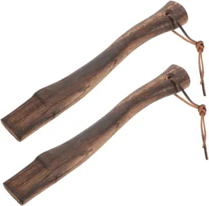 POPETPOP 2 Pack Axe Handle Replacement Hardwood Axe Grip for Firewood Gardening Hiking Hunting Smooth Comfortable