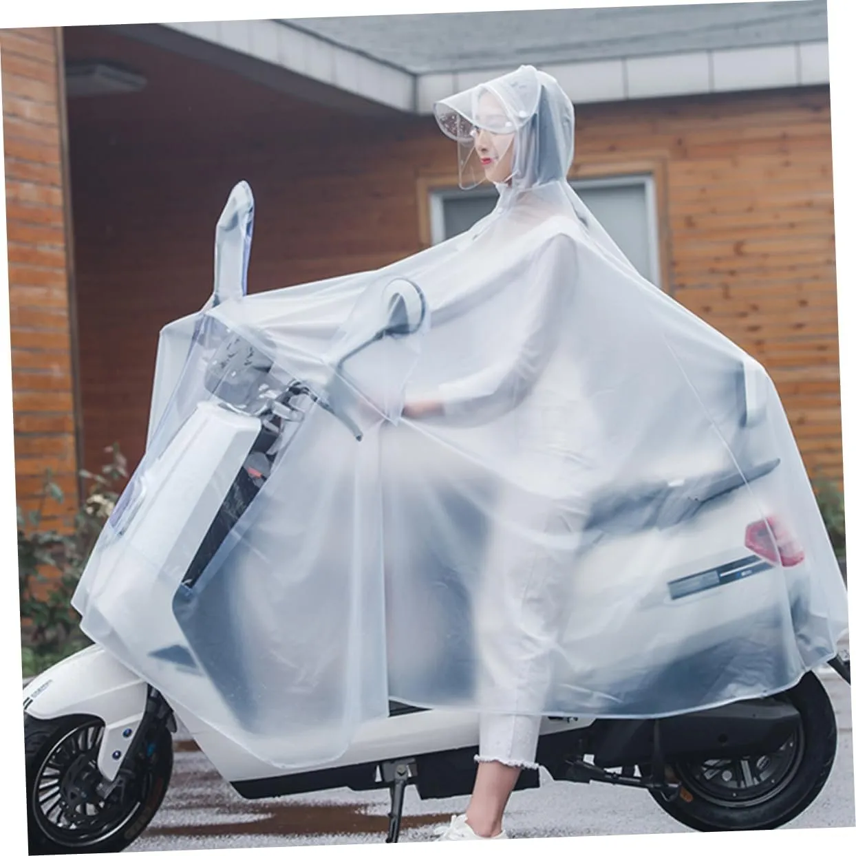 POPETPOP Outdoor Raincoat Cycling Rain Jacket Trench Adults Waterproof Men Rain Ponchos for Adult Practical