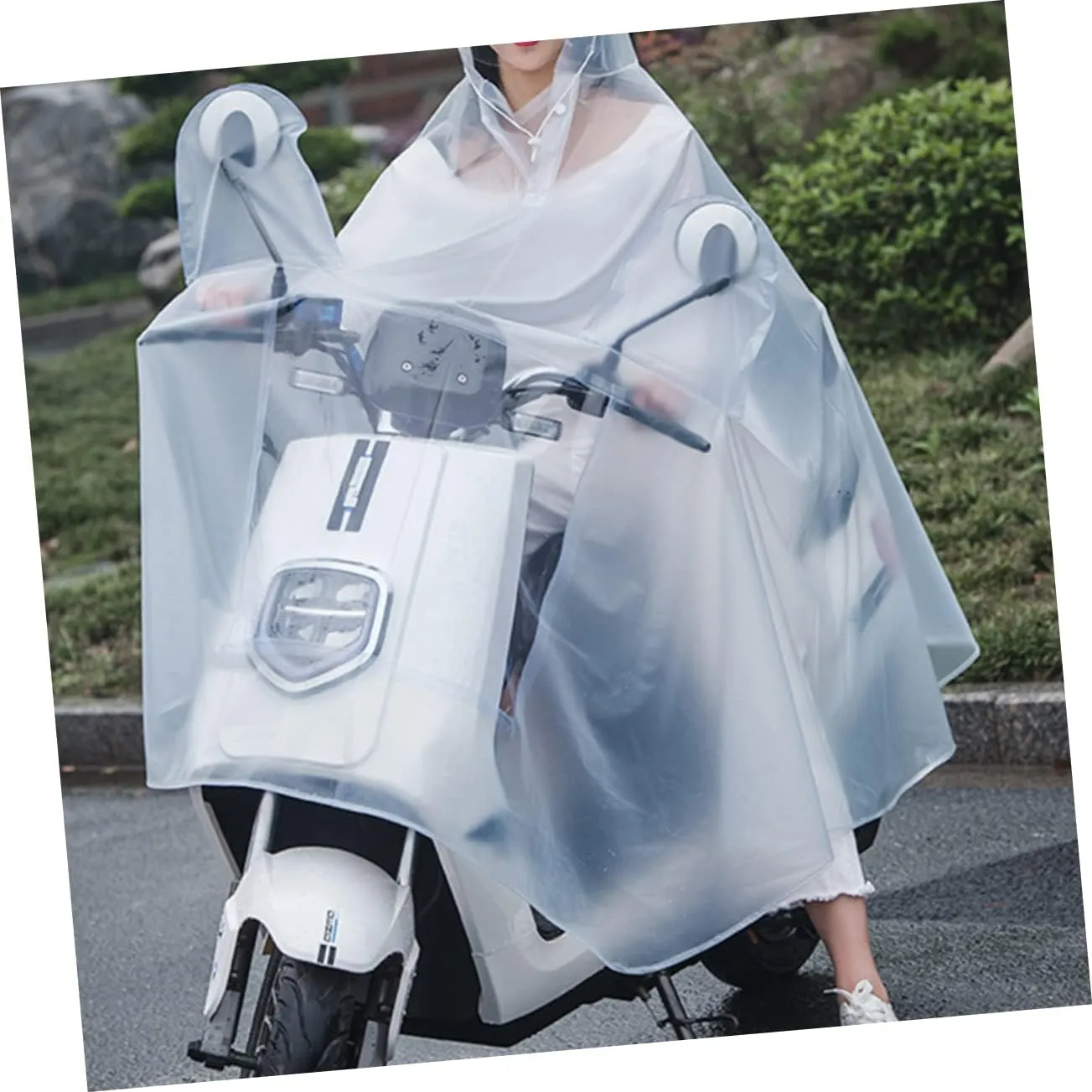 POPETPOP Outdoor Raincoat Cycling Rain Jacket Trench Adults Waterproof Men Rain Ponchos for Adult Practical