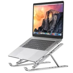 Portable Aluminum Laptop Stand – Foldable Notebook Holder for MacBook