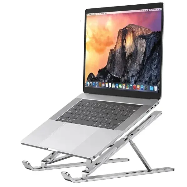 Portable Aluminum Laptop Stand – Foldable Notebook Holder for MacBook