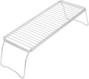Portable Barbecue Grill Camping Cooking Rack Mini Pot Support Sturdy Structure for Outdoor