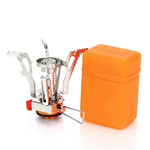Portable Camping Stoves,Backpacking Stove w/ Piezo Ignition-Camp Stove for Outdoor Camping