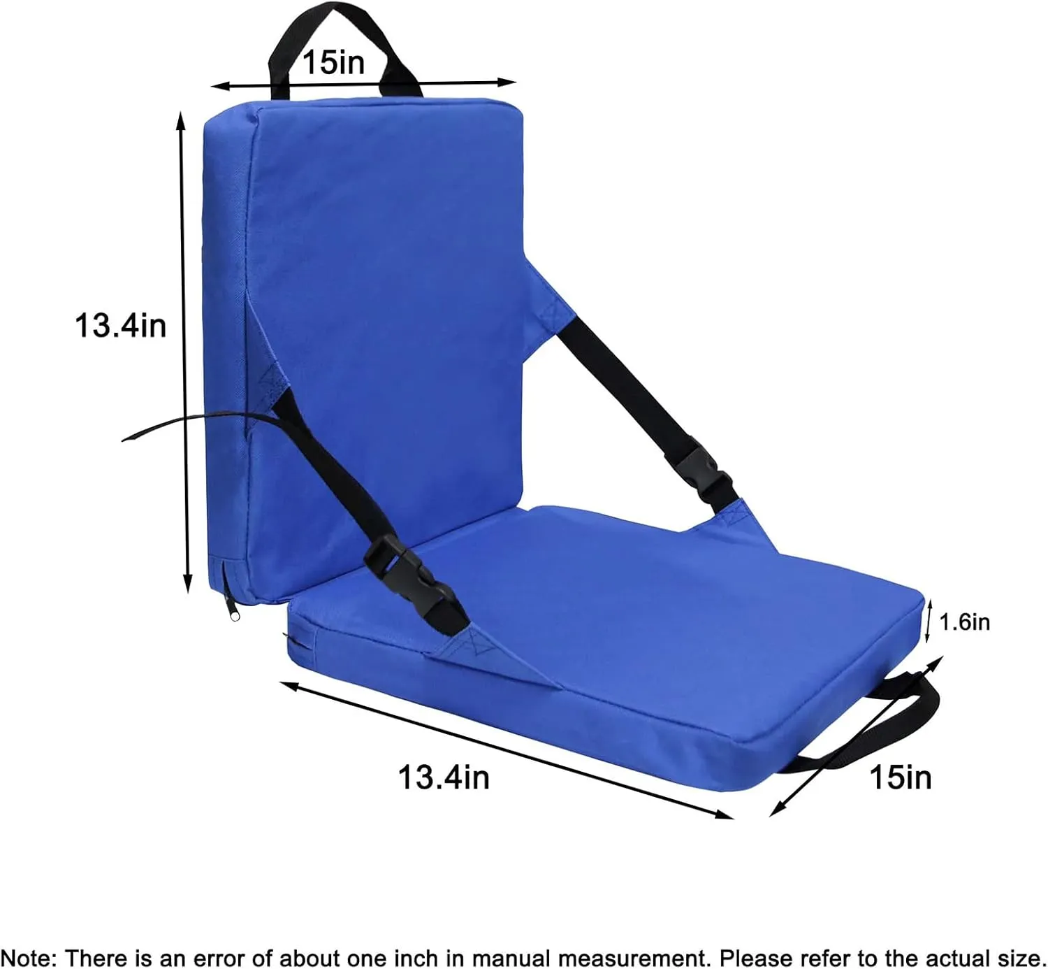 Portable Cushion, Outdoor Cushion with Backrest, Sports Stand Cushion, Portable Sports Seat, Chair Cushion for Sports Events, Outing, Travelling，Hiking, Fishing
