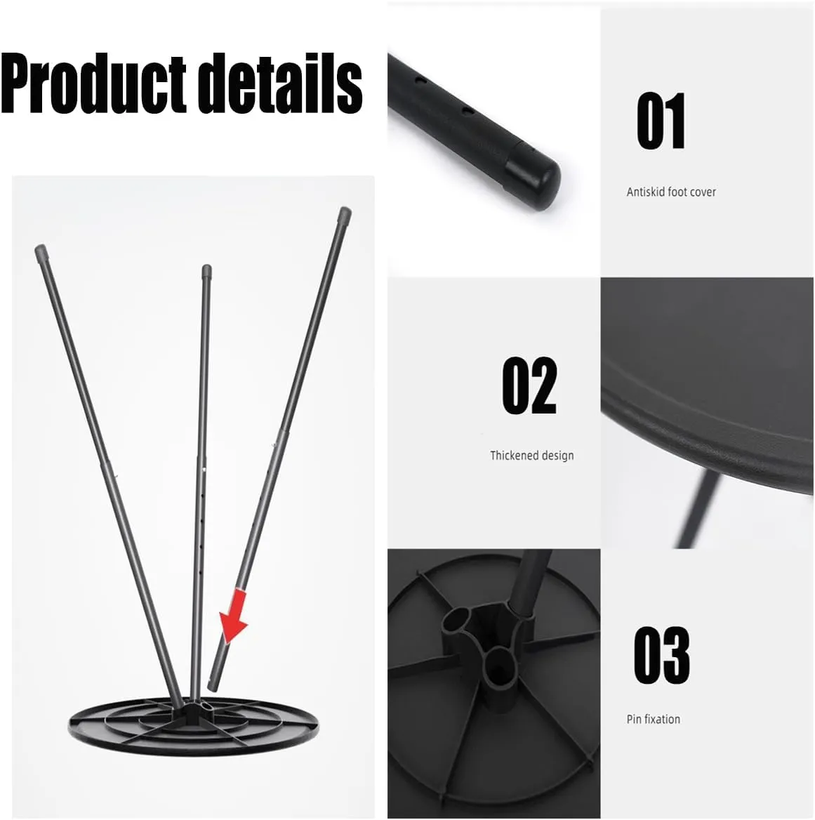 Portable Folding Camping Table, Adjustable Height, with Storage Bag, for Outdoor Activities and Home Use (02 Models)