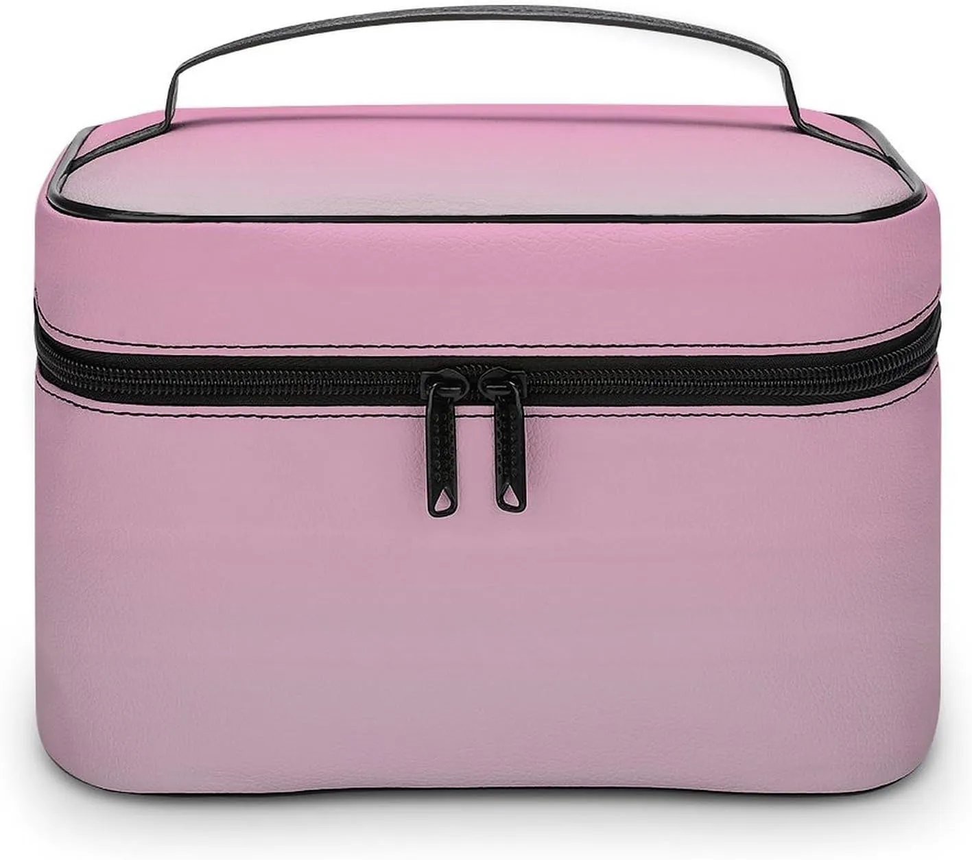 Portable Make Bag, Neon Pink and Gray Ombre Cosmetic Case Portable Cosmetic Portable Organizer for Men & Women