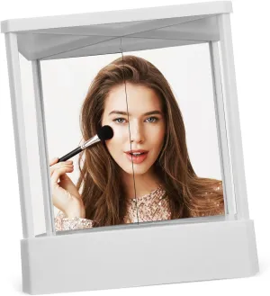 Portable Makeup Mirror Magnification Reversible Non Reversing Mirror for Home Dresser Desk