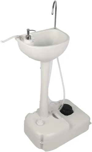 Portable Removable Outdoor Wash Basin,Portable Sink Rolling Hand Wash Basin Stand with Towel Holder & Soap Dispenser & Wheels, for Garden/Camping/Outdoor Events/Gatherings/Worksite/RV/Indoor