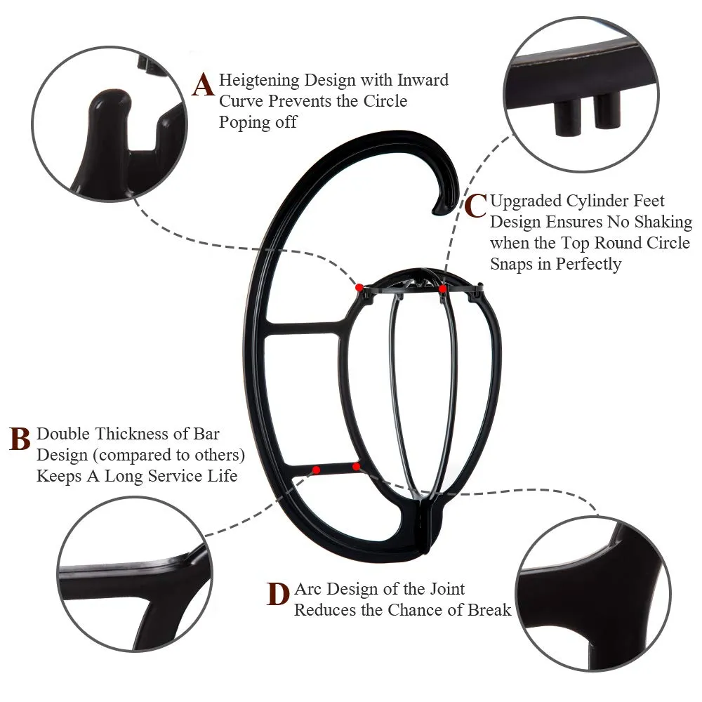 Portable Wig and Hair Topper Hanger