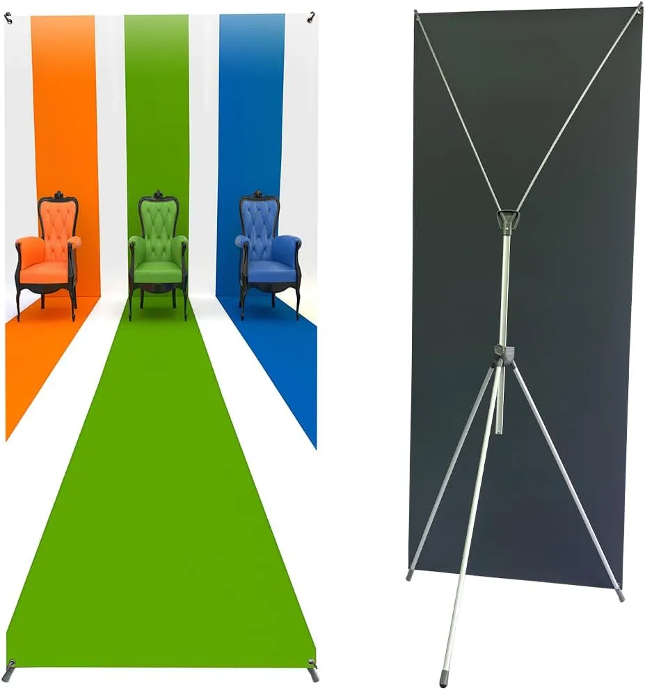 Premium X Banner Stand 24"*72" Perfect for Restaurant and Store Display with Portable Travel Bag (24"*72") （STAND ONLY） (4 Units)