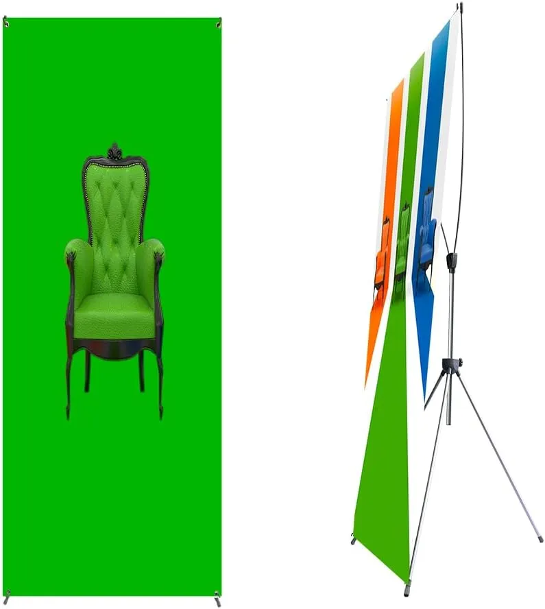 Premium X Banner Stand 24"*72" Perfect for Restaurant and Store Display with Portable Travel Bag (24"*72") （STAND ONLY） (4 Units)