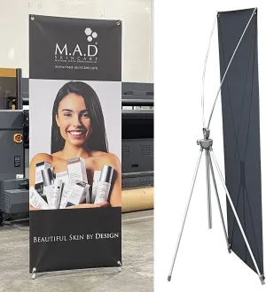 Premium X-Frame Banner Stand 31 ½"x72" with Carrying Bag That is Perfect for Trade Show and Store Display (Frame ONLY)(Shipping from SF.CA.)