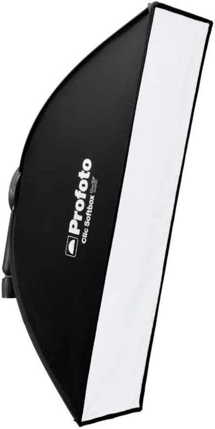 Profoto Clic 1x3-Feet Lightweight Portable Softbox with Quick Folding and Unfolding Mechanism, Integrated Handle, Stand Adapter, and Snap Function