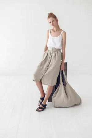 Pure Linen Shopping Bag
