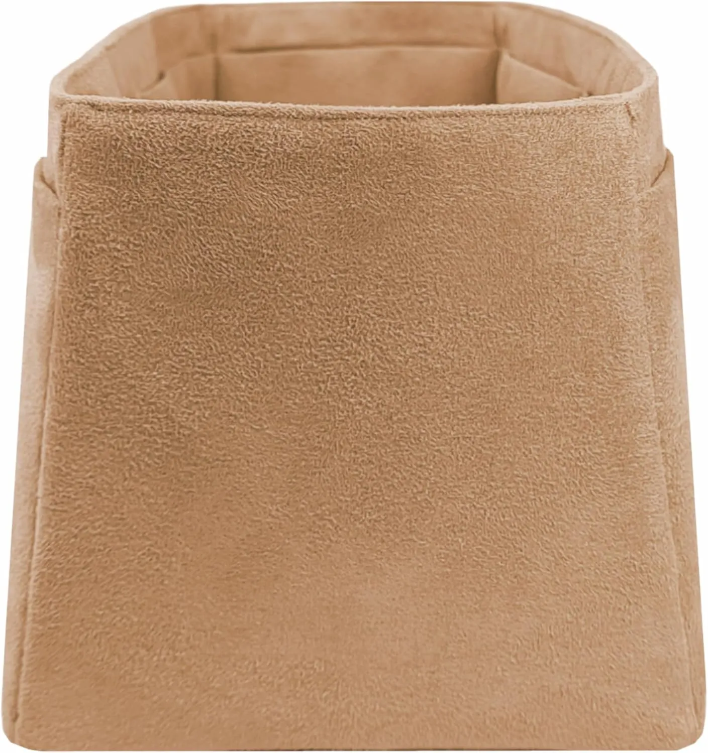 Purse organizer insert for Birkin 30, Bag Handbag, Faux Suede Soft and Smooth Lightweight Fits Perfectly Sturdy Gift Ideas for Women (Gold SBK30)