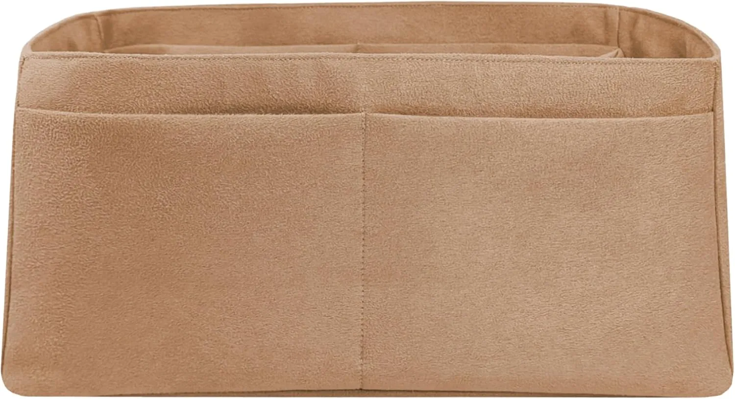 Purse organizer insert for Birkin 30, Bag Handbag, Faux Suede Soft and Smooth Lightweight Fits Perfectly Sturdy Gift Ideas for Women (Gold SBK30)