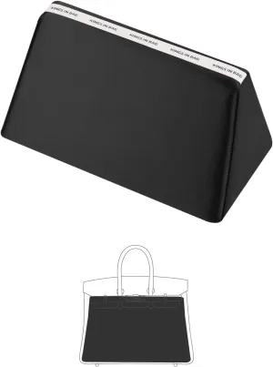 Purse Organizer Insert Pillow for BK, Lightweight Memory Foam Pillows with Soft Satin (Black, BK30)
