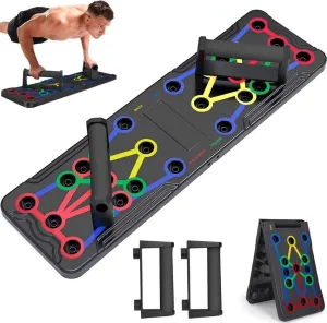 Push-up board stand fitness equipment home pectoral training exercise multifunctional folding training plate