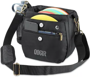 QOGIR Lightweight Disc Golf Bag: Durable Disc Golf Bag with 8  Disc Capacity, Introductory Discs Golf Bag, Holds Water Bottle and Accessories, Great for Beginners