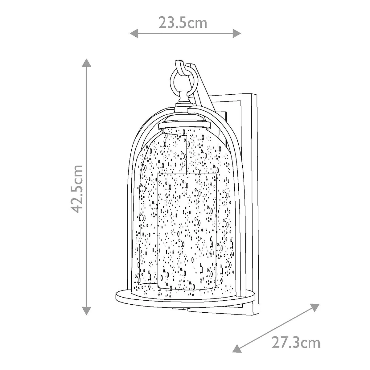 Quincy 1 Light Medium Wall Lantern | Oil Rubbed Bronze