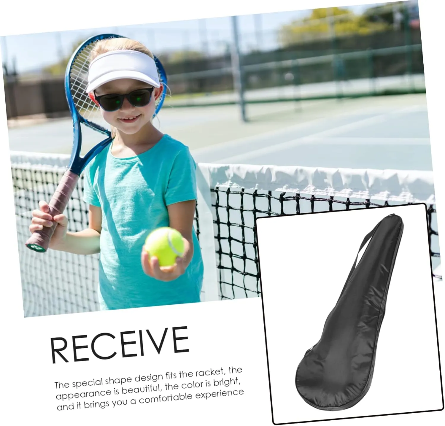 Racket Cover Durable Covers Professional Waterproof Compact Neoprene Storage Tennis Racquet Bag