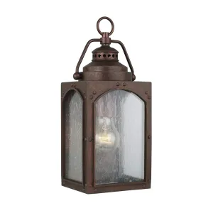 Randhurst 1 Light Small Wall Lantern | Copper Oxide