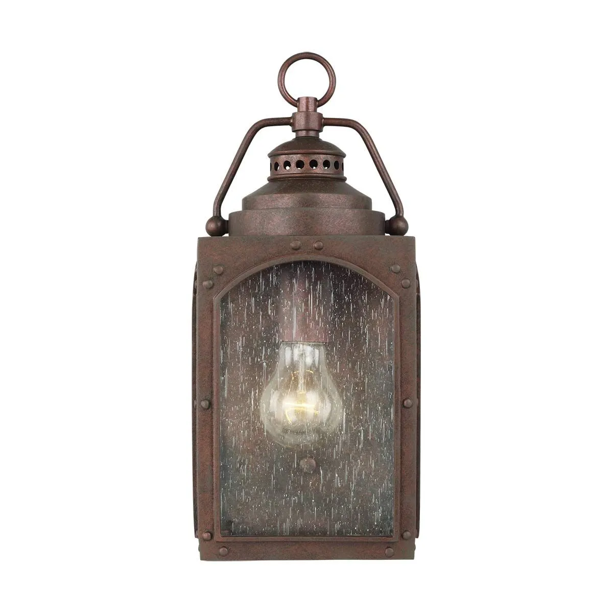 Randhurst 1 Light Small Wall Lantern | Copper Oxide