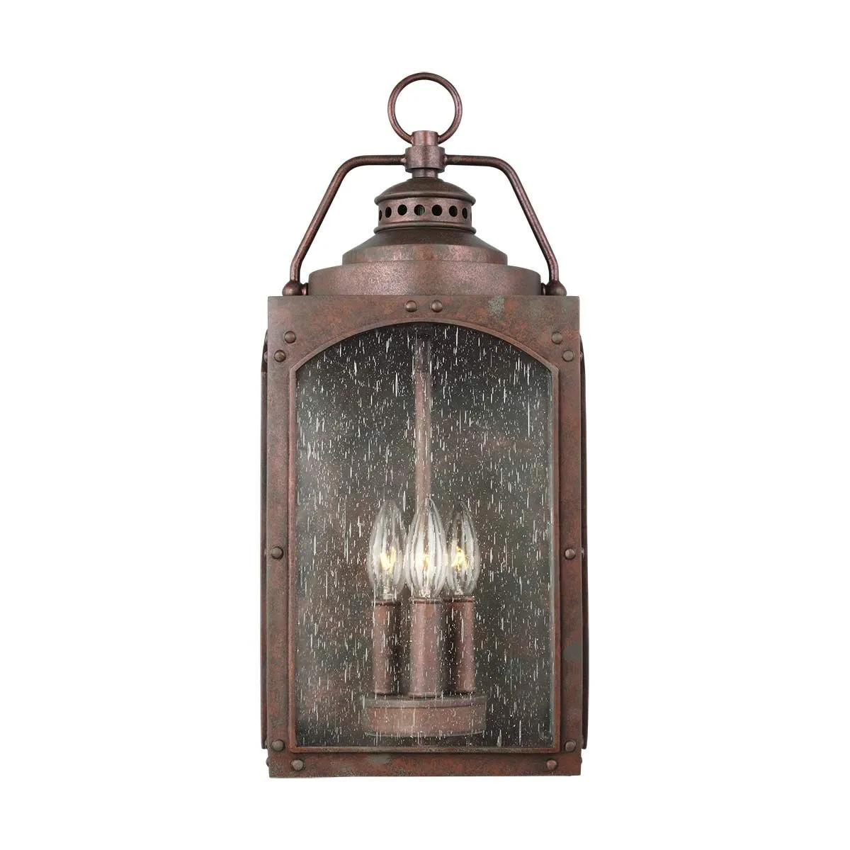 Randhurst 3 Light Large Wall Lantern | Copper Oxide