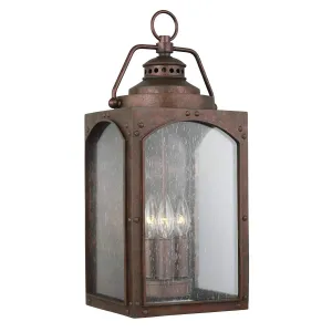 Randhurst 3 Light Large Wall Lantern | Copper Oxide
