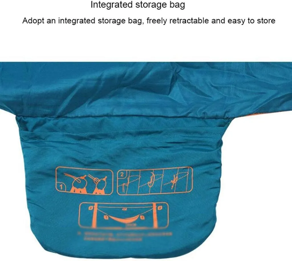 Recreation Lightweight Hammock Portable Parachute Hammock Hiking Gear Outdoor Camping Strong, Durable Easy to Store Gifts for Hikers A
