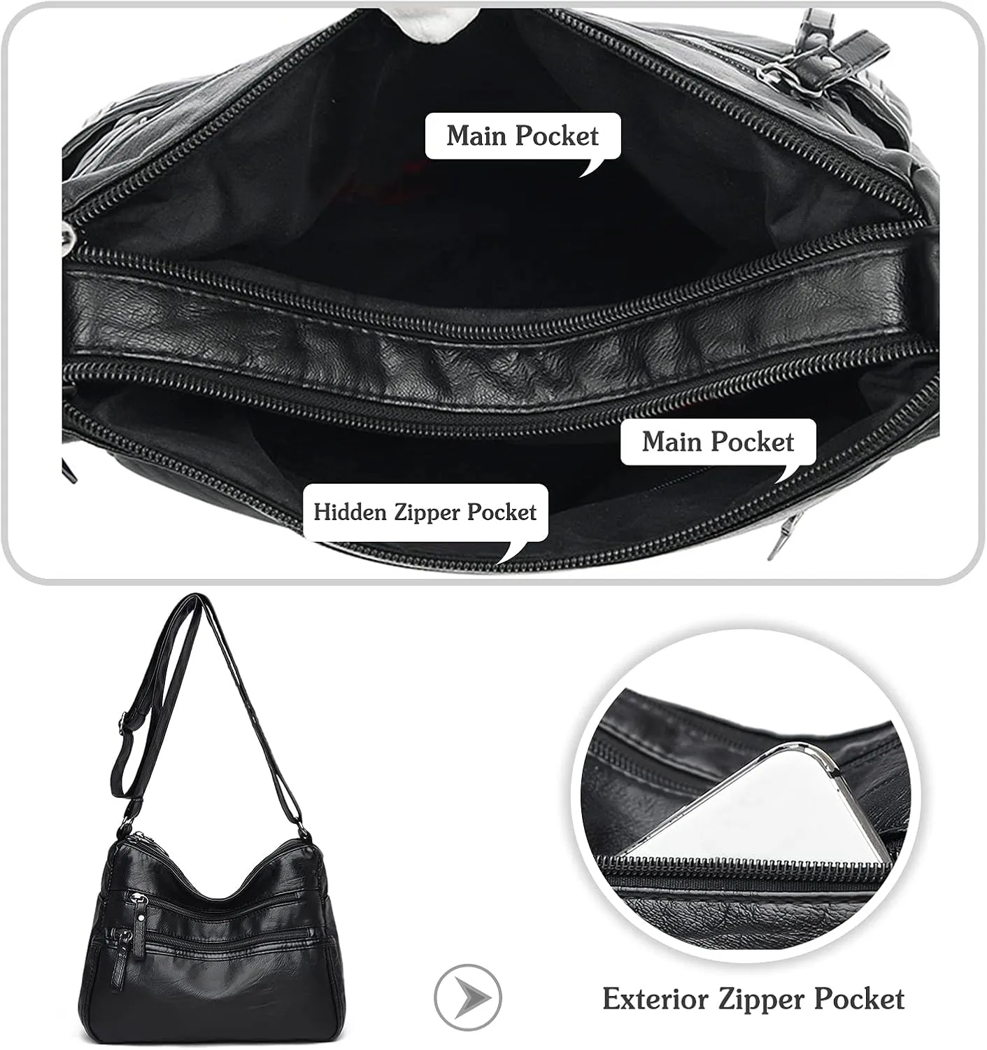 Regina | Anti-Theft Crossbody Organizer Bag