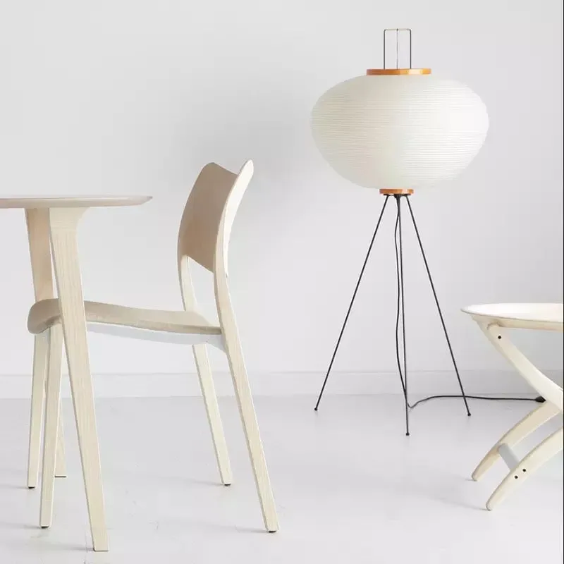 Retro Rice Paper Floor Lamp