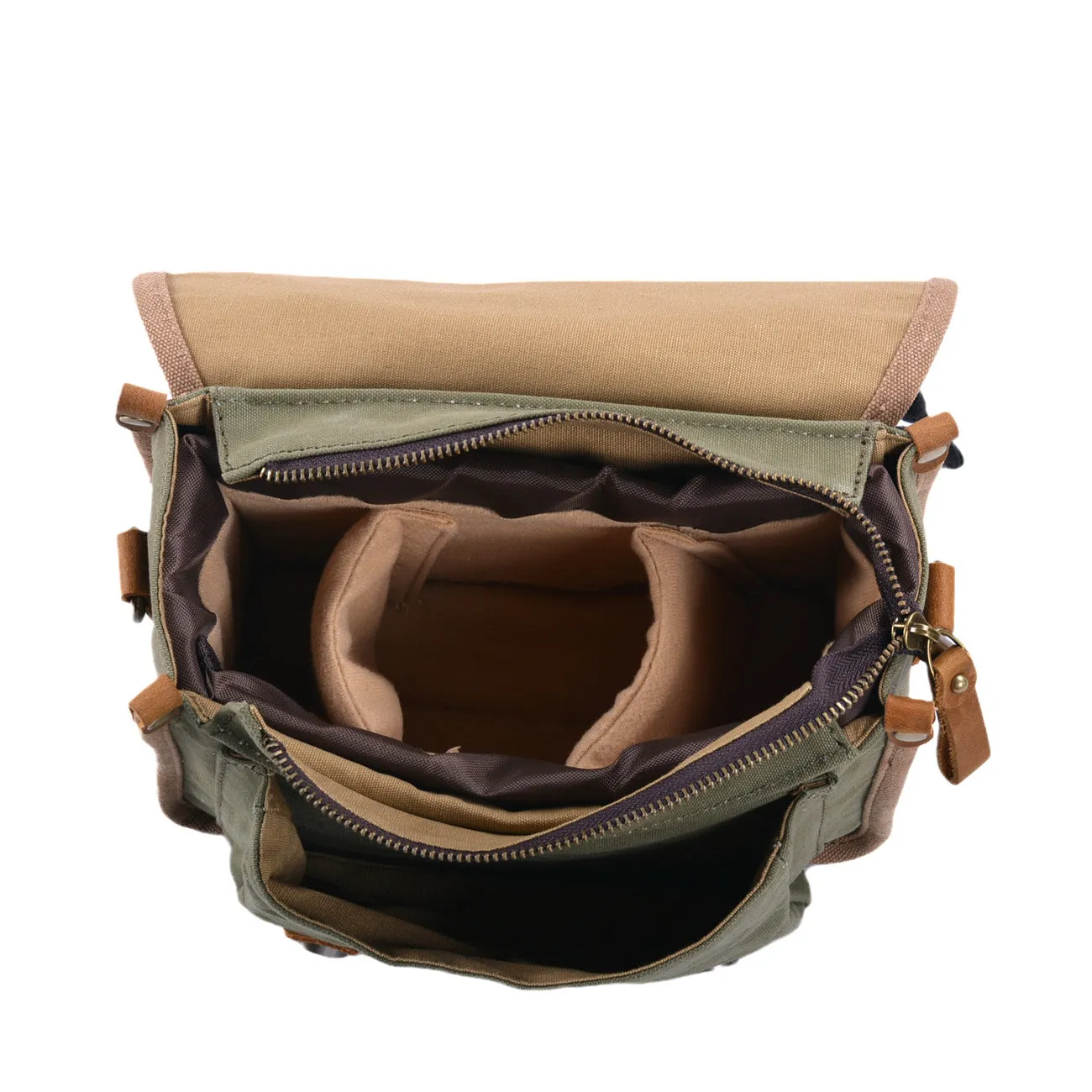 Retro Waterproof Canvas Messenger Camera Bag