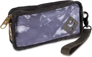 Revelry Gordito Small Padded Pouch| Multipurpose Lockable Travel Bag with Activated Charcol Lining| Waterproof & Lockable Bag| 6.5" x 4" x 2" (Tie-Dye Blue)