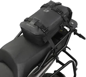 Rhinowalk Motorcycle Tail Bag Motorbike Side Bag 8L Full Waterproof Motor Saddle Pannier Bag Rear Rack Trunk Professional Motor Accessories-Black