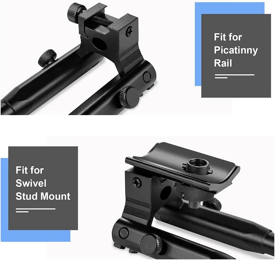 Rifle Bipod, Universal Foldable Lightweight Bipod for Hunting and Shooting