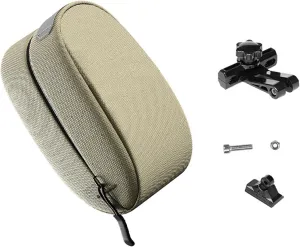 Road Bike Seat Bag Storage Pouch Hard Shell Multipurpose Cycling Saddle Bag for Biking Commuting, Light Brown